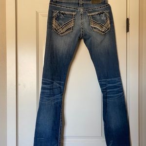 Men’s Buckle Black Jeans